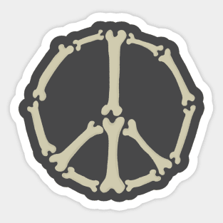 A Spooky Sort of Peace Sticker